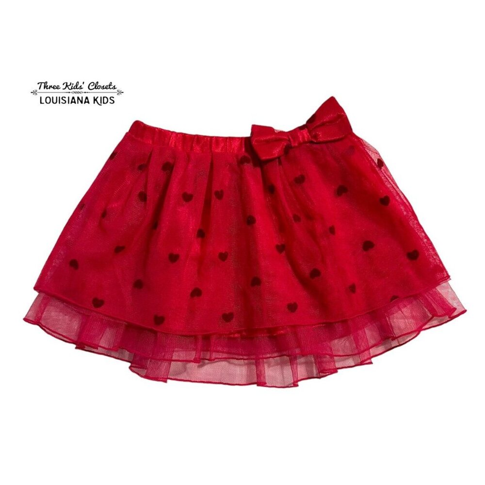 Baby Gap 12-18m Red Heart Tulle Skirt